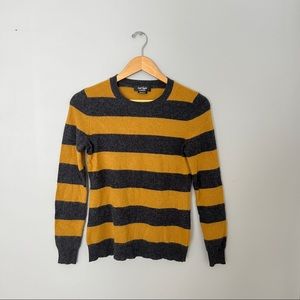 Cashmere Grey and Yellow Sweater